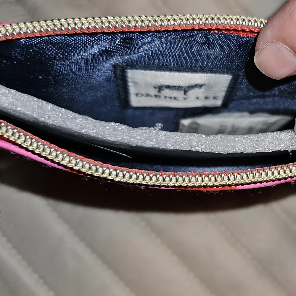 Set of Two Dabney Lee Cosmetic - Coin - Key #LOVEYOU Bag - Purse NWT